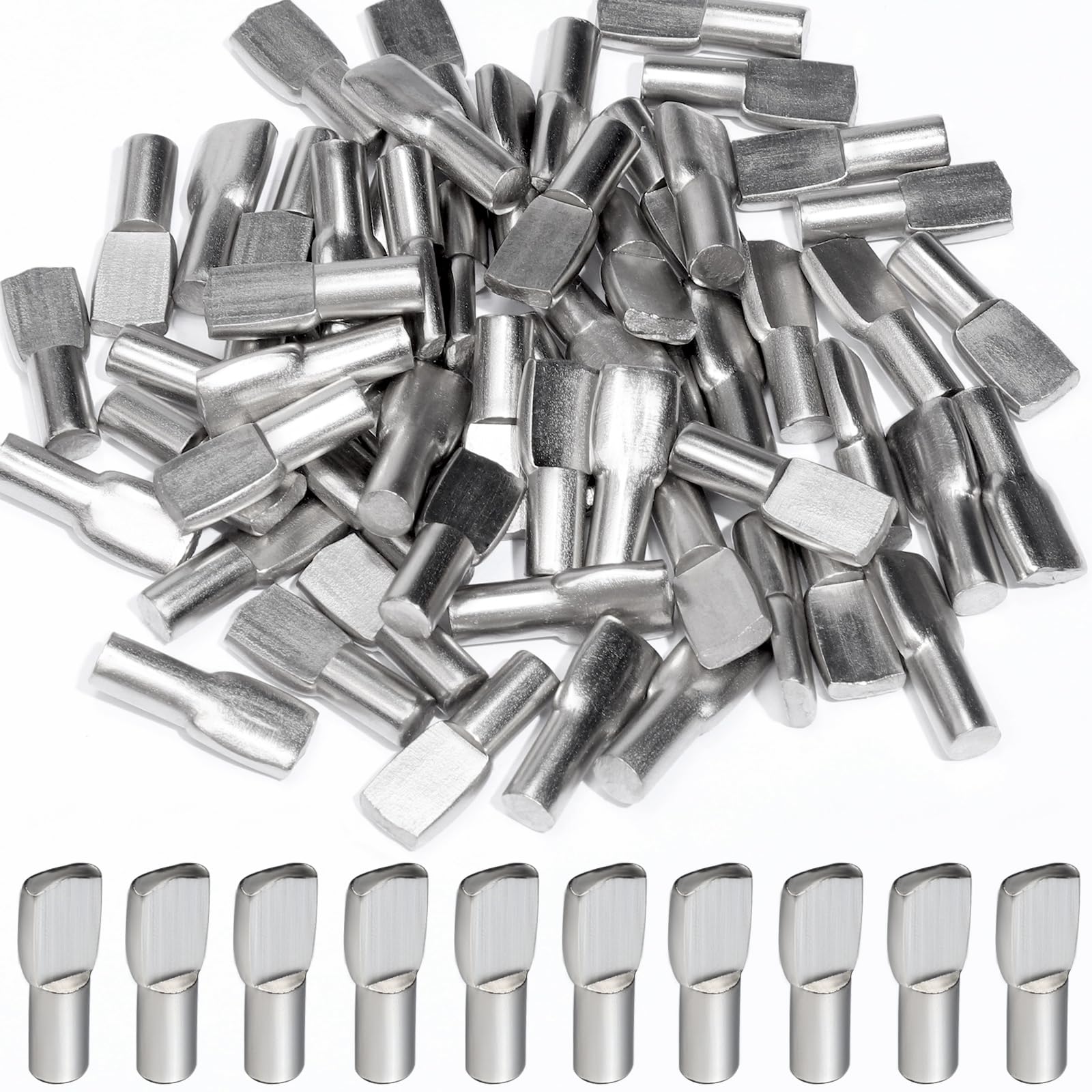 FANDAMEI 100 PCS 5mm Shelf Pins, Shelf Pegs, Cabinet Shelf Pegs 5mm, Nickel Plated Shelf Support Pegs, Spoon Shape Shelf Pegs for Shelves, Cabinet Pegs for Shelves, Pegs for Cabinet Shelves, Black — Amazon image 9