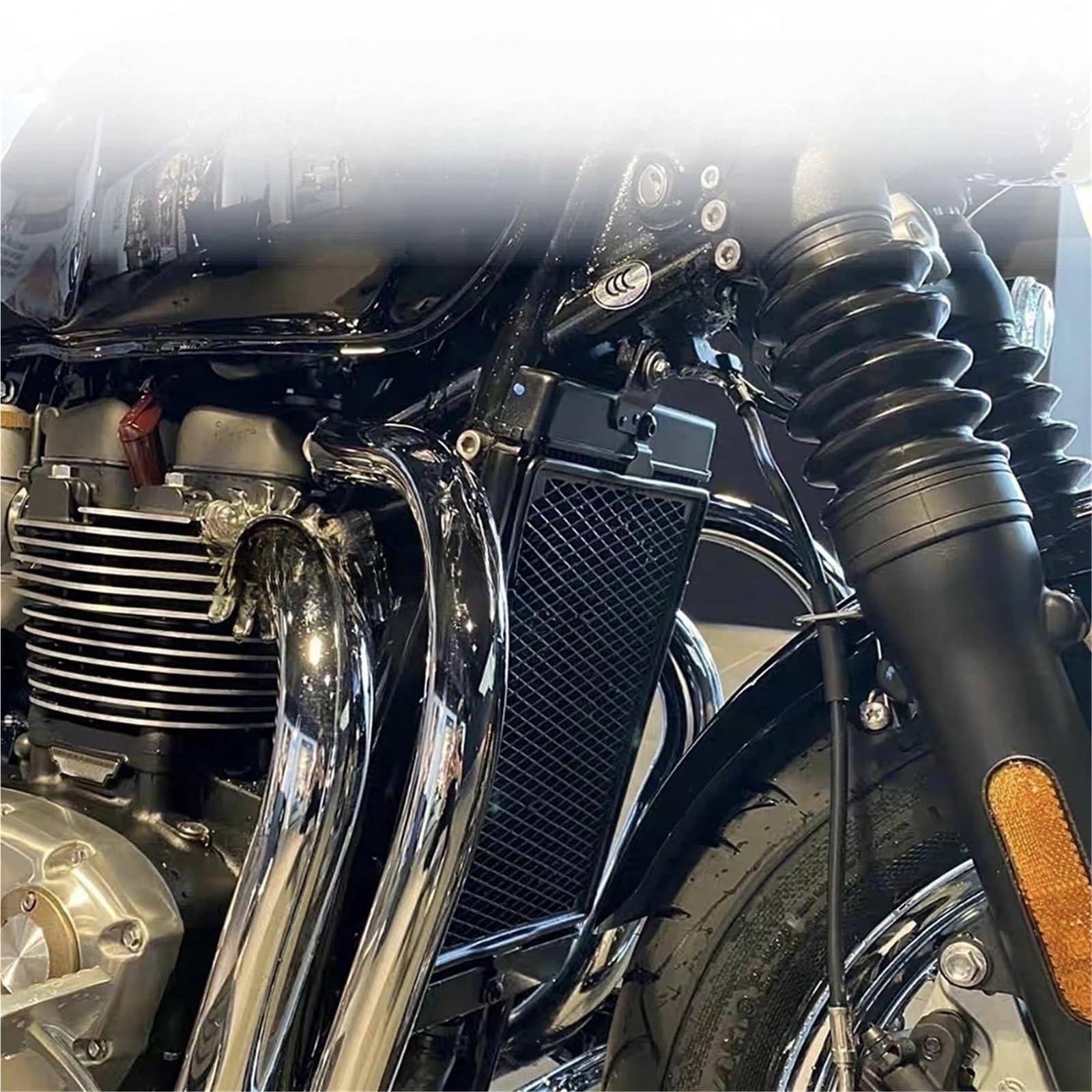 Osłona ochronna osłony chłodnicy Pasuje Do Street Twin Speed ​​Thruxton RS Bonneville T100 T120 Chłodnicy