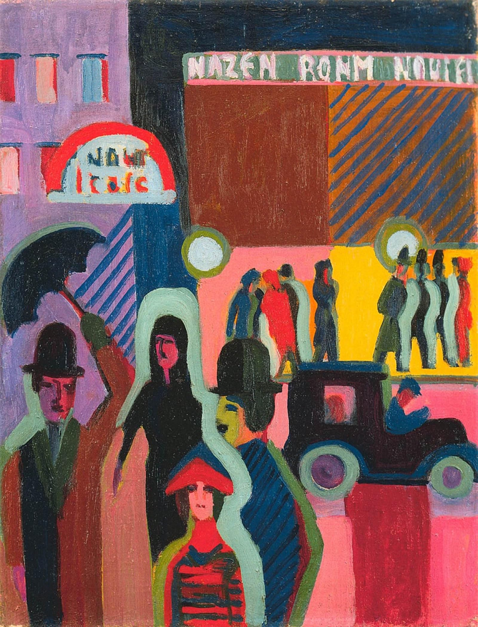ARTXLXXBN Famous Print Painting Colorful Art Print Into the Sea by Ernst Ludwig Kirchner Canvas Art Decorations for Home Decor 60x90cm