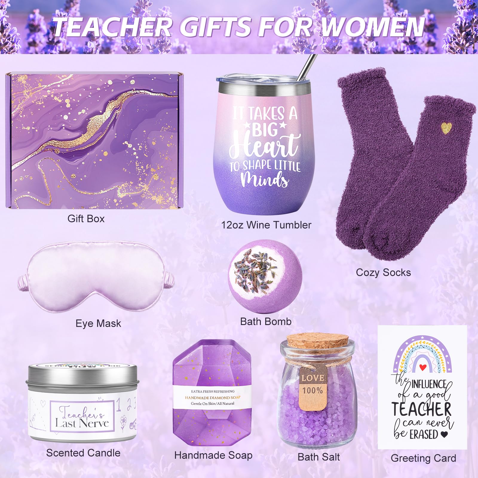 Teacher Gifts for Women, Teacher Appreciation Gift for Women, Best Teachers Gifts, Back to School Thank You Gift for Teachers from Student, Teacher's Day Christmas Birthday Thanksgiving Ideas