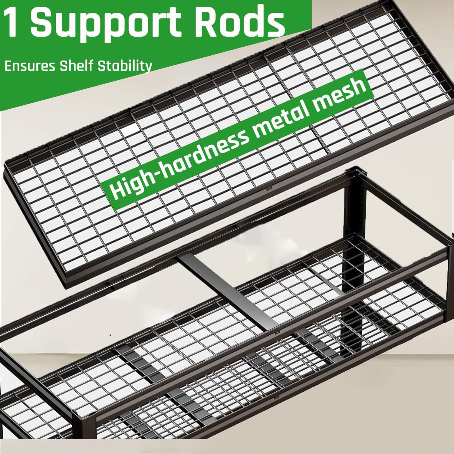 30" Deep Garage Shelving Unit, 55" W x 30" D x 72" H, Heavy Duty Garage Storage Shelves, 4 Tier Industrial Adjustable Shelves for Basement Warehouse, Commercial Shelving