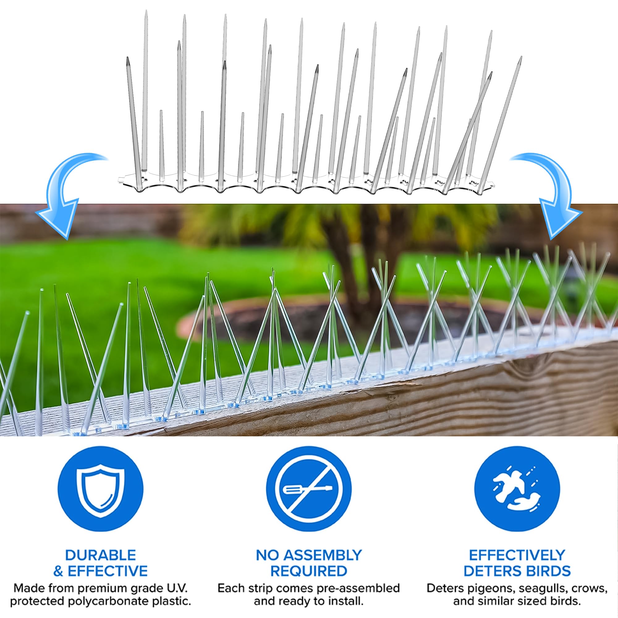 Bird & Pigeon Spikes - Protect Your AC! -3