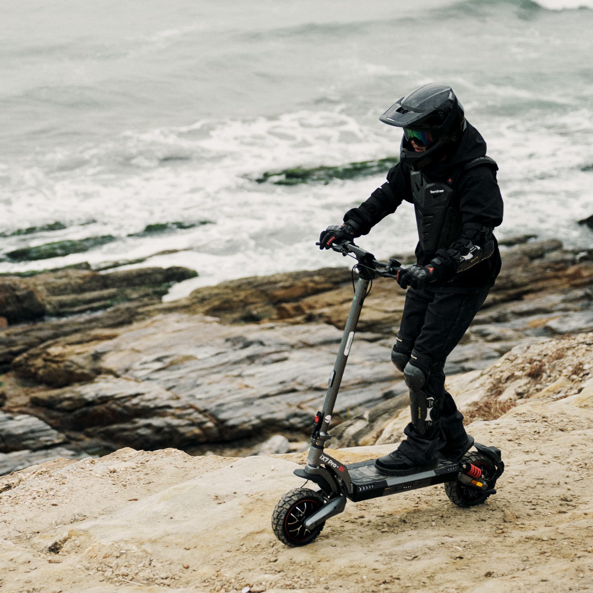 Doppel-oder Einzelmotor E Scooter mit Straßenzulassung Max 80KM Reichweite,10 Zoll Offroad Reifen Elektroroller Erwachsene 48V 15Ah E-Roller mit Sechs komfortable Stoßdämpfer für Erwachsene bis 150 kg