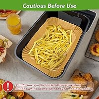 Vista 7 de 360 piezas de forros de papel pergamino desechables de 8.7" x 5.5" sin blanquear, resistentes, antiadherentes y a prueba de fugas para cesta