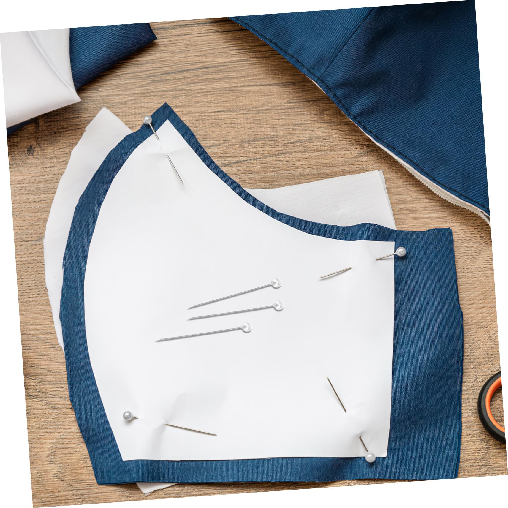 Anneome 100 Alfileres Cabeza de Perla Blancos para Coser y Manualidades, Resistentes a Alta Temperatura, de Metal para Proyectos de Costura y Bricolaje