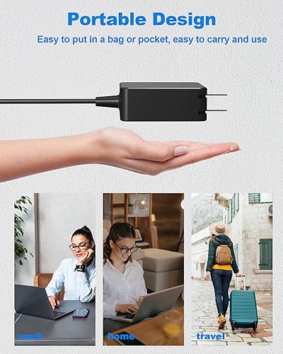 Miniatura 7 de Cargador USB C para laptop de 65 W, cargador universal USB C Chromebook de 65 vatios para Lenovo, Steam Steak Deck, Dell, Samsung, Mac Book Pro, HP,