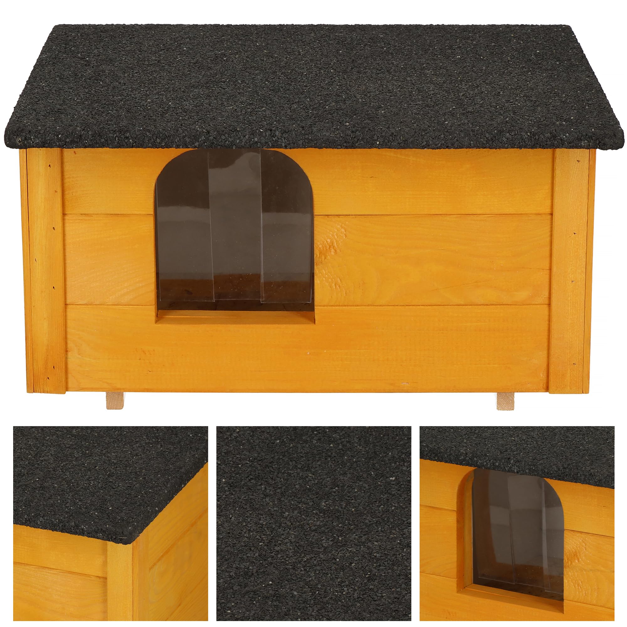 SPRINGOS Niche pour chat en bois 39 x 54 x 30 cm