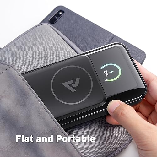 Miniatura 8 de DENVIX PowerX Power Bank Deluxe Package 1.1, 250W 4-en-1 25,000mAh Cargador portátil para portátil (91,25 Wh) con carga inalámbrica magnética para