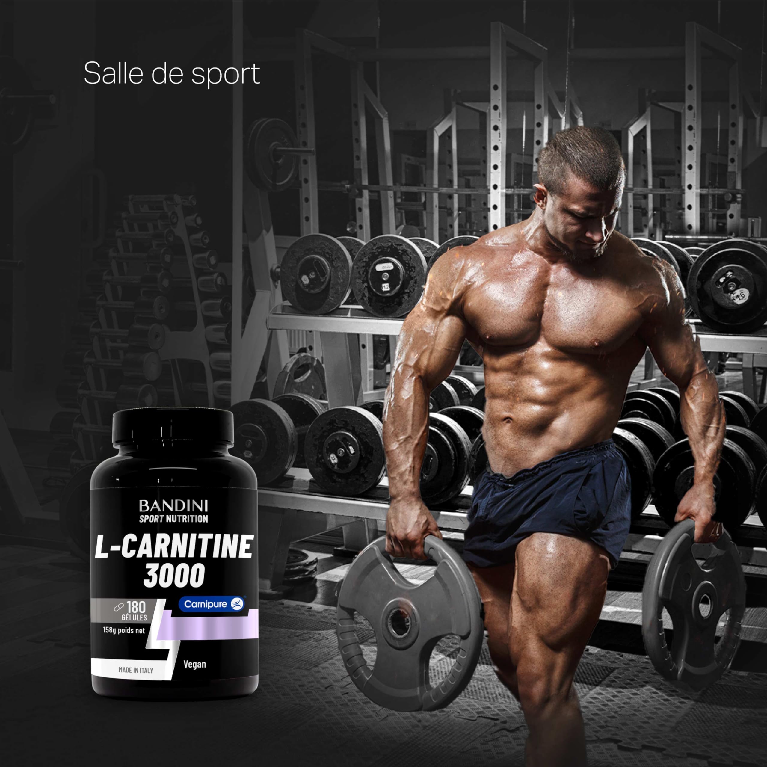 Bandini L-Carnitine 3000, 180 Capsules with Carnipure High Dose, Sports  Supplement with L Carnitine Tartrate, Pure Carnitin with High Absorption  and Bioavailability, Vegan and No Additives : Amazon.com.be: Health &  Personal Care