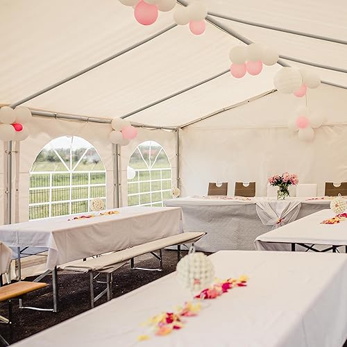 Miniatura 7 de YITAHOME Tienda de campaña de PVC resistente de 13 x 26 pies, refugios para eventos de boda, toldo ondulado galvanizado mejorado con techo grande,