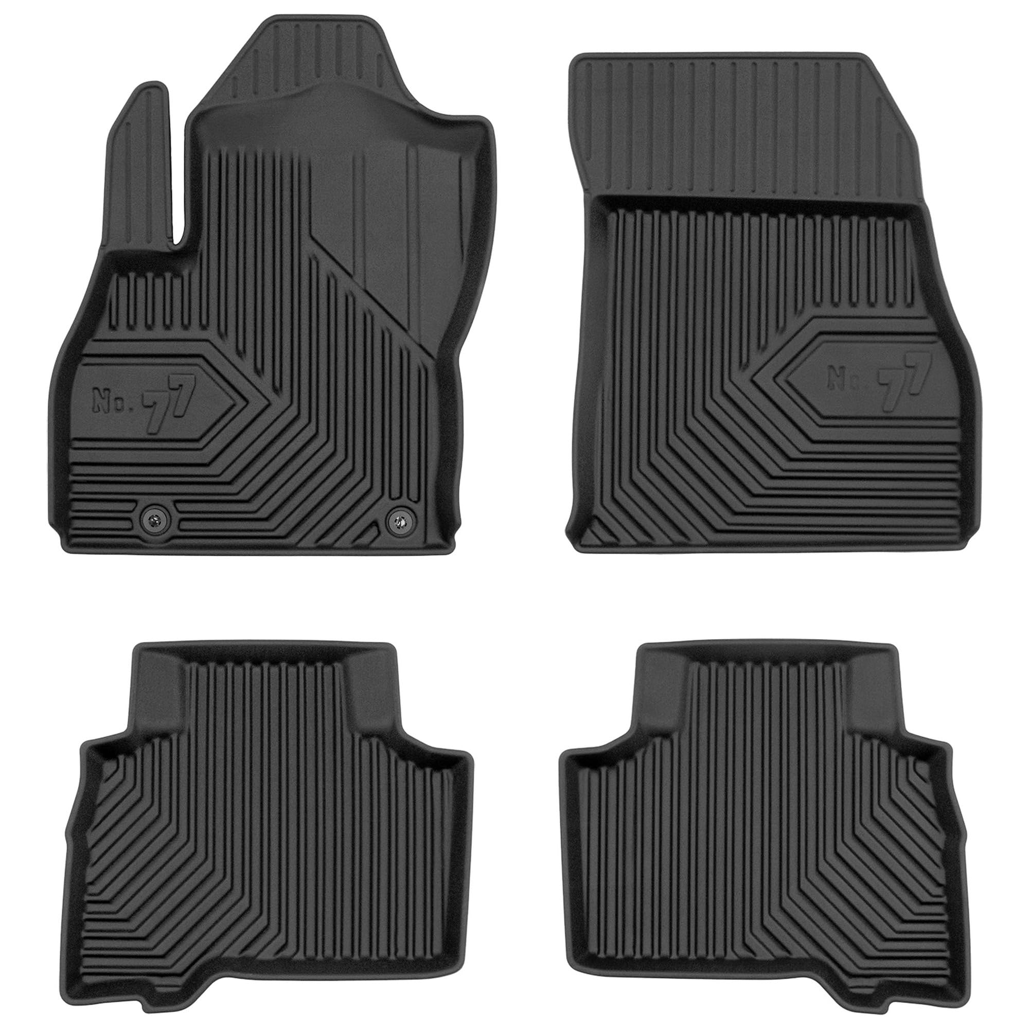 SMK Tappetini auto gomma per Fiat Qubo 2008-2020 Sperimentate un nuovo standard di viaggio con i tappeto gomma antiscivolo per auto - tappeto gommato multistagionali per tutte le condizioni stradali