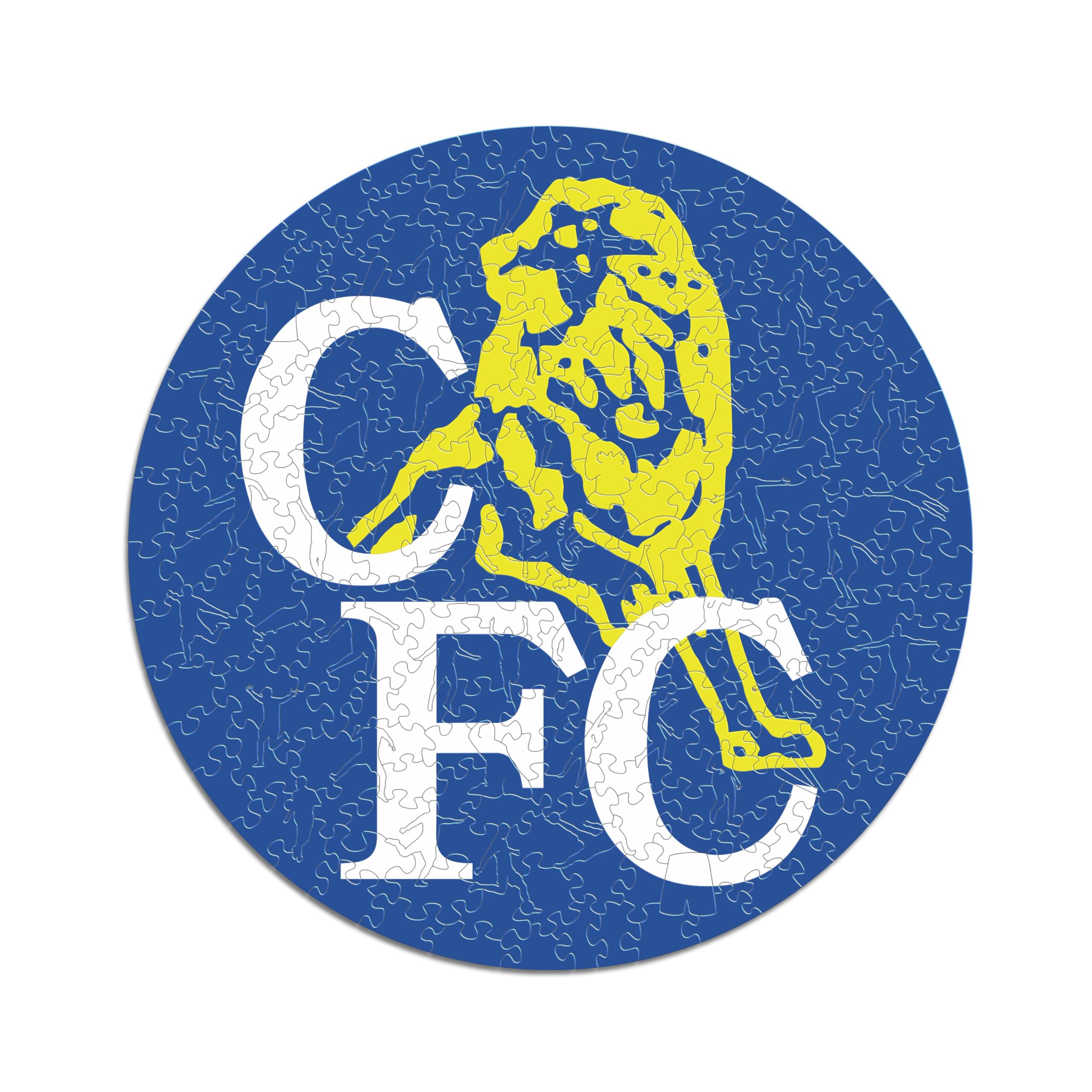 Iconic Puzzles - Chelsea Retro Logo, 100% eco-sustainable wooden puzzle with official license, size S, 150 pieces - Image 3