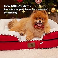 Vista 148 de Bedsure - Cama ortopédica extragrande para perros, sofá cama lavable para perros extragrandes, espuma de soporte con funda extraíble y lavable, negro