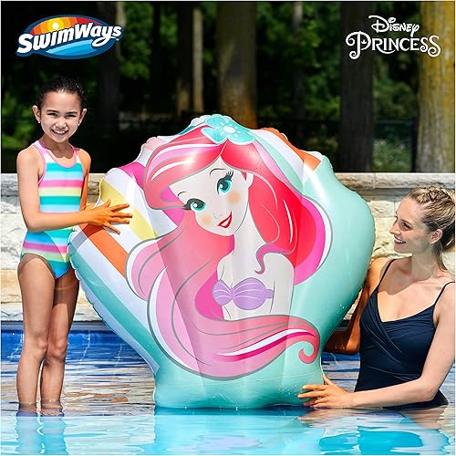 Miniatura 2 de Swimways Disney Princess Ariel - Barco reversible, flotadores inflables para piscina y juguetes de piscina para niños, accesorios de piscina y