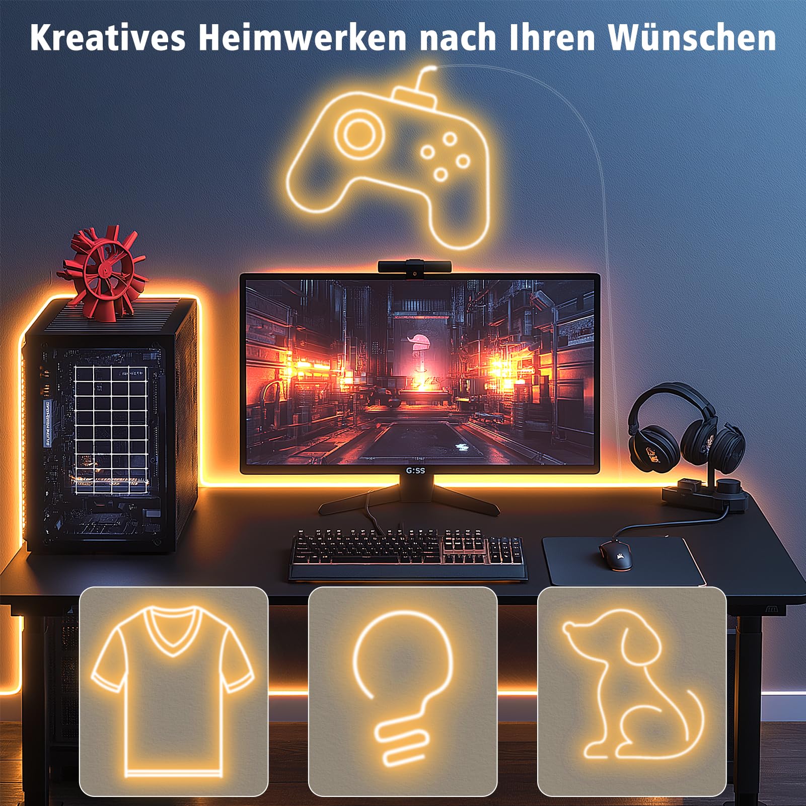 CCILAND 20M Neon LED Streifen, Neon Seillichter 24V Dimmbar | Timer, Dimmbar, IP67 Wasserdicht, Silikon Flexibel, 24V, DIY-freundlich, für Heim Küche Innen Außen Dekoration