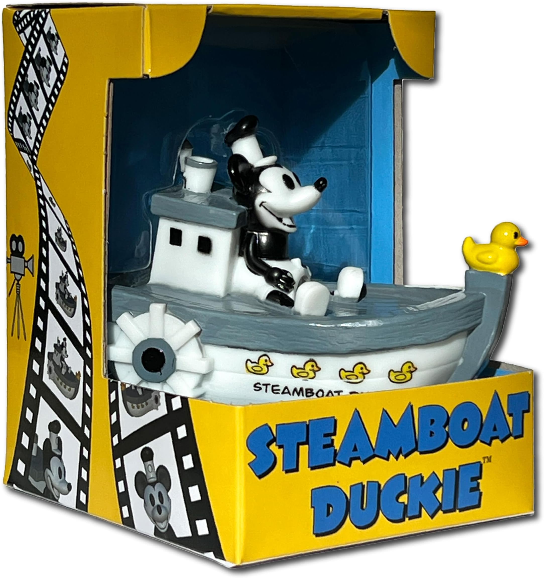 CelebriDucks Steamboat Ducky Floating Rubber Ducks - Collectible Bath Toy Gift for Kids & Adults of All Ages
