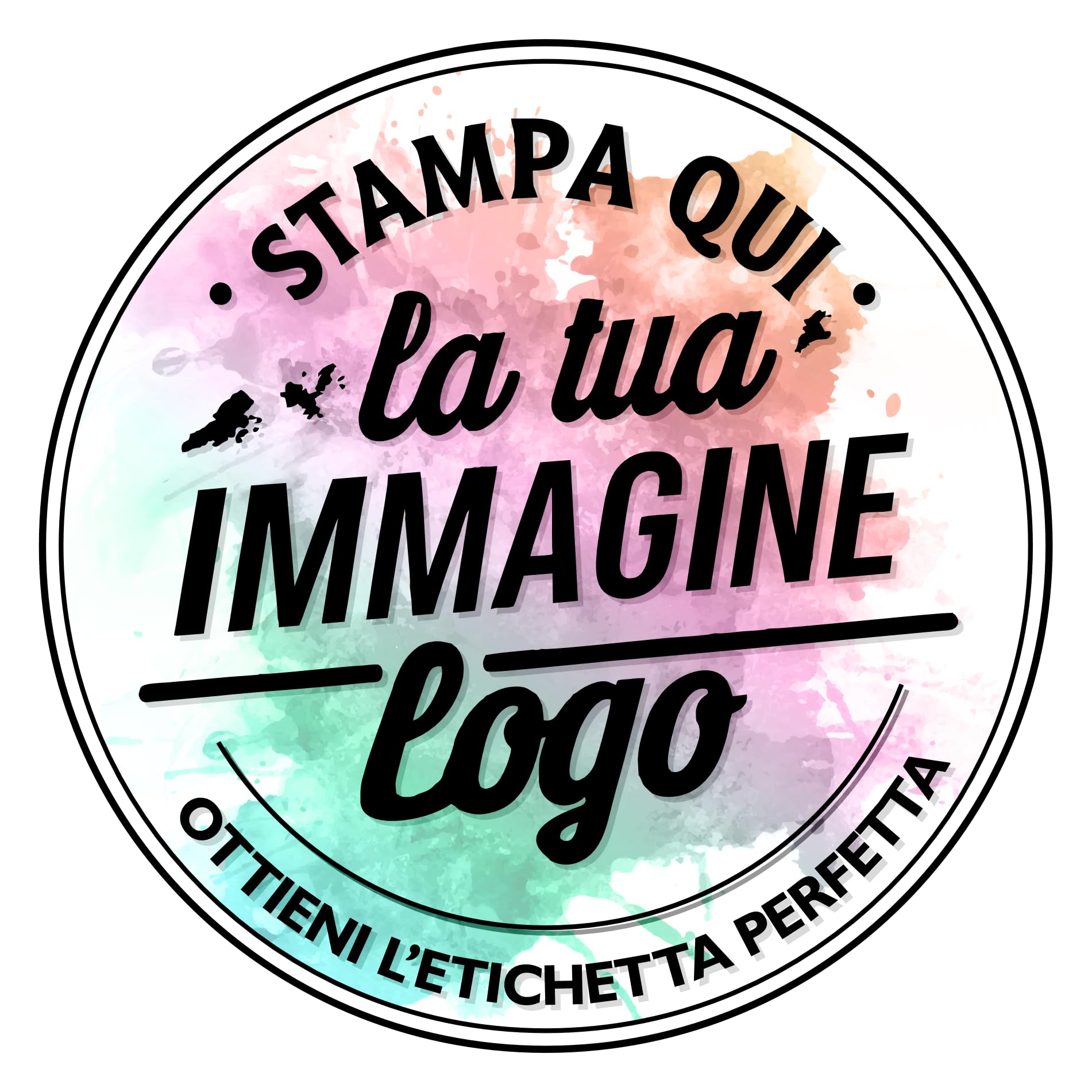 100 Adesivi personalizzati, etichette adesive personalizzate, stampa il tuo  logo, la tua immagine, crea i tuoi sticker personalizzati, Etichette  Rotonde Diametro 3,2 cm : Amazon.it: Cancelleria e prodotti per ufficio