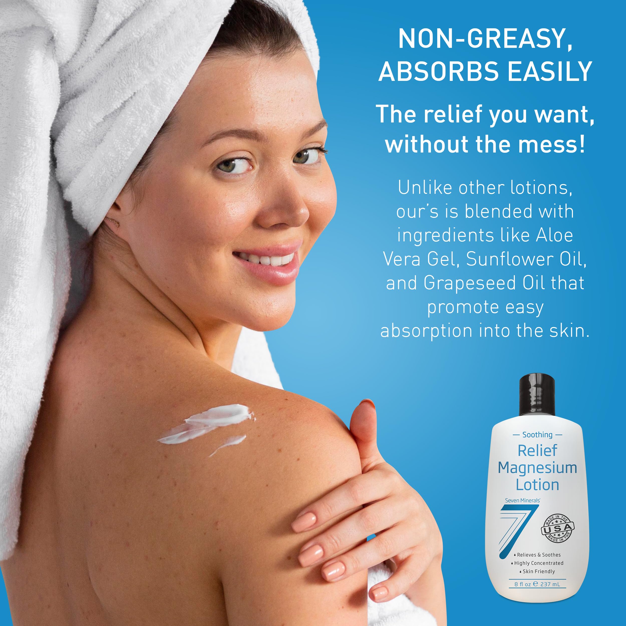 Amazon.com : Seven Minerals Natural Magnesium Cream & Soothing