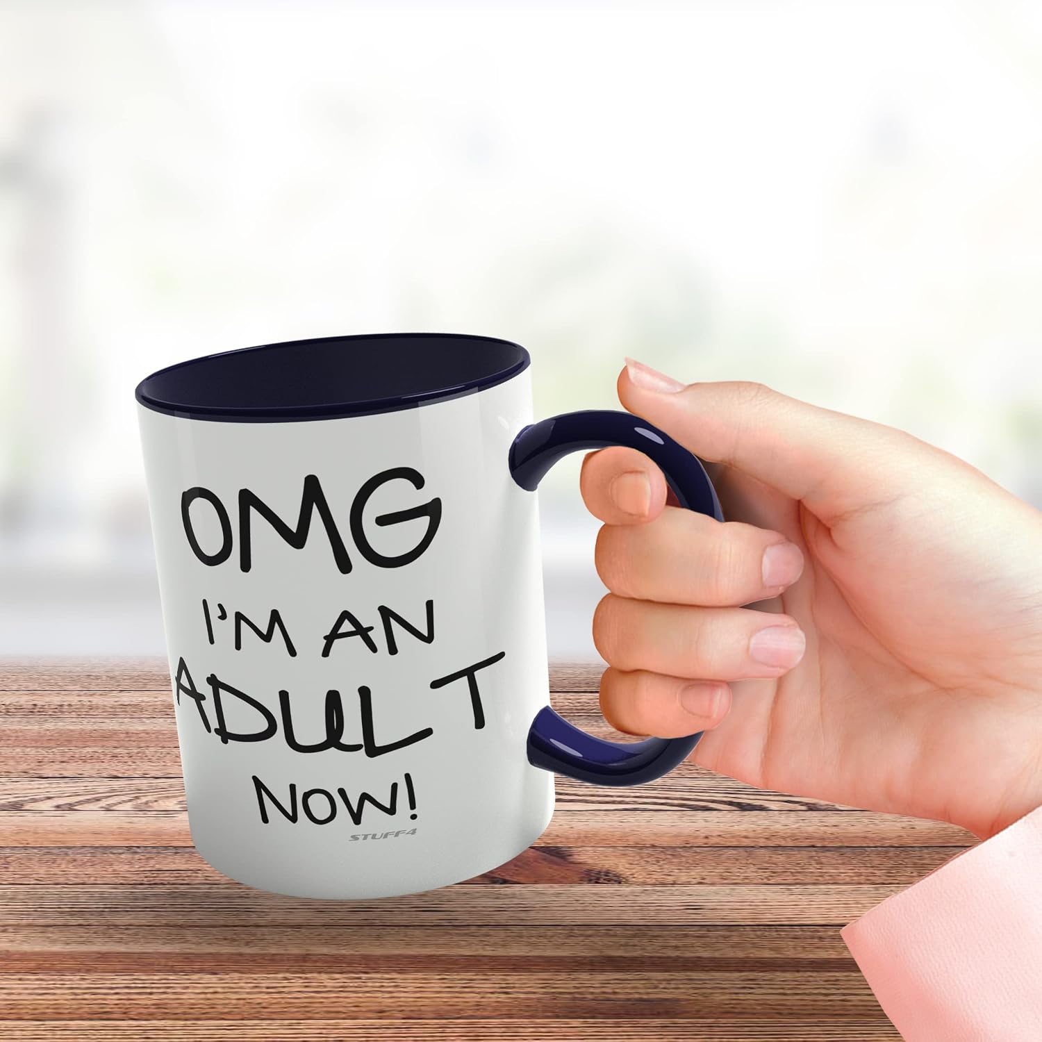Stuff4 18th Birthday Presents for Girls or Boys, OMG I'm an Adult Mug - Image 4