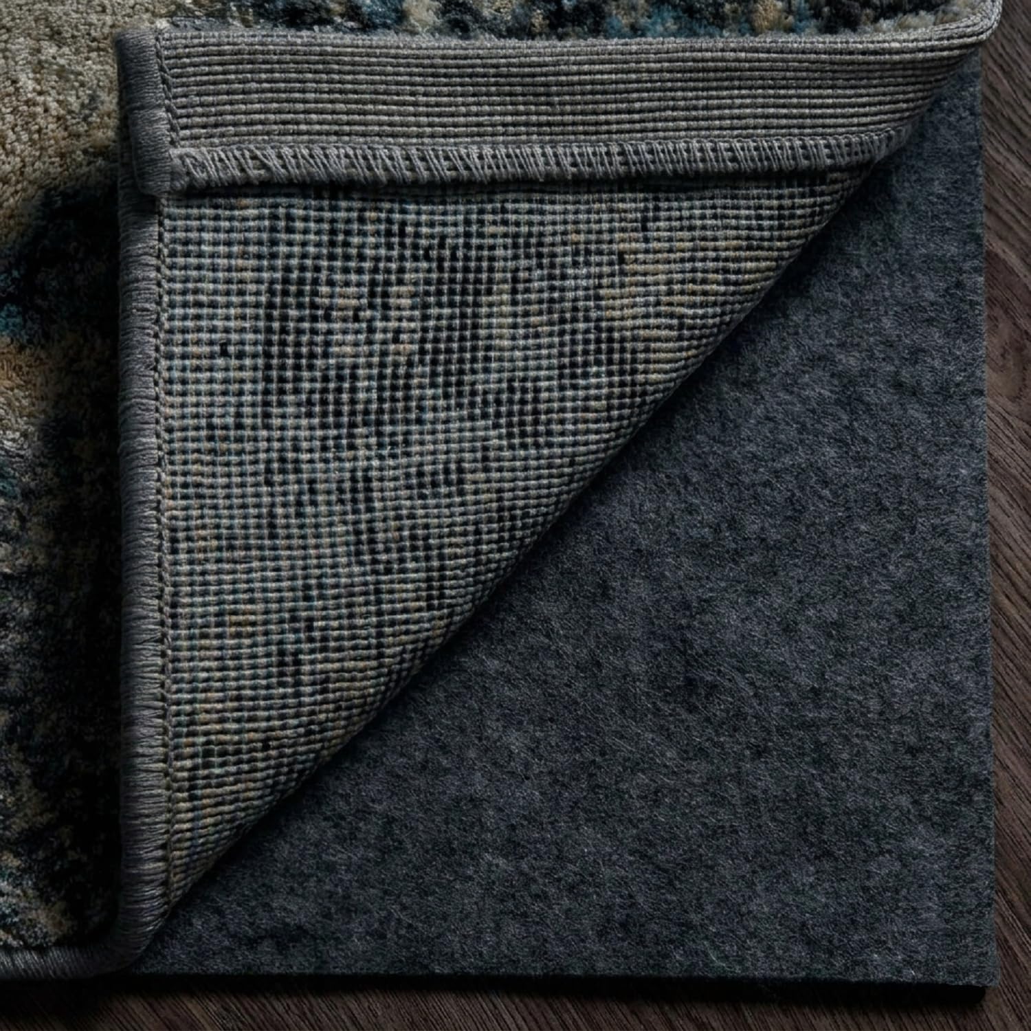 GREENSHEEP Comfort Felt Rug Pad - 14mm Thick Protection for Hardwood and Carpet Floor, Runner and Cushion (4x6feet) Dark Grey - Stop Carpet From Moving-image-46