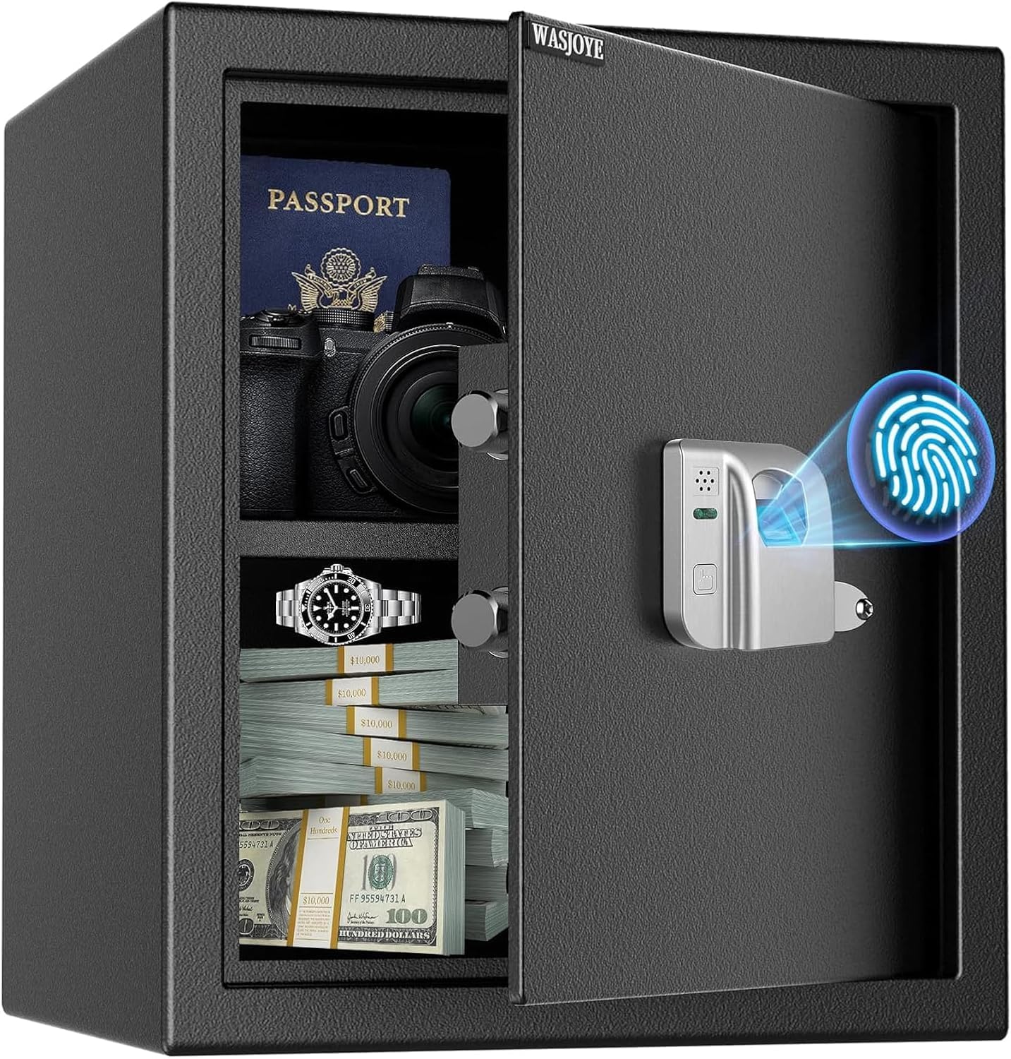 hotel safe with biometric lock