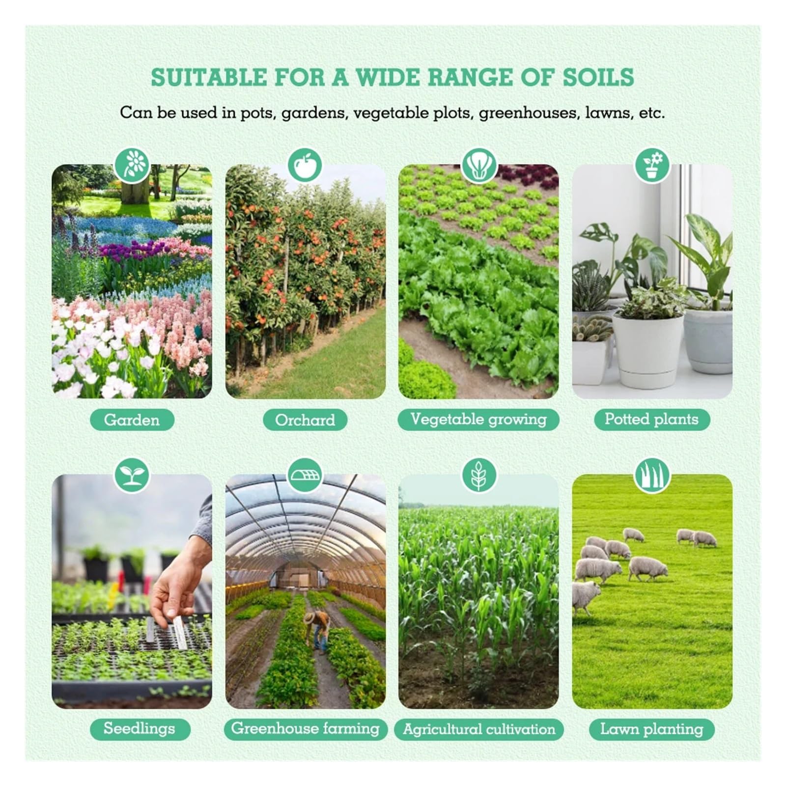 Misuratore PH Del Suolo 3 In 1 Tester Di Fertilità Giardino Agricolo Rilevatore Test Umidità For Piantare Interni, Piante In Vaso, Prato Letture Precise
