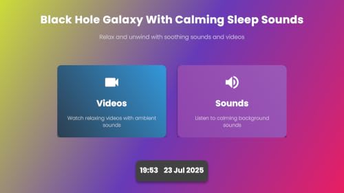 Celestial Vortex – Mesmerizing Black Hole Galaxy in Motion for a Stunning HD For Fire TV Screensaver – vue 3