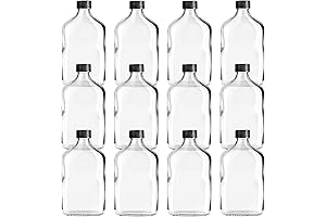 Ilyapa Glass Liquor Flask Bottle 12 Pack