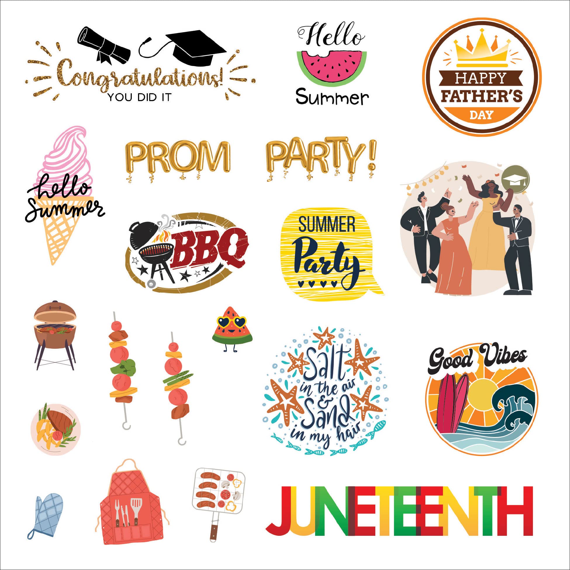 A Year in Stickers: Fun Pictures and Words to Highlight Celebrations
