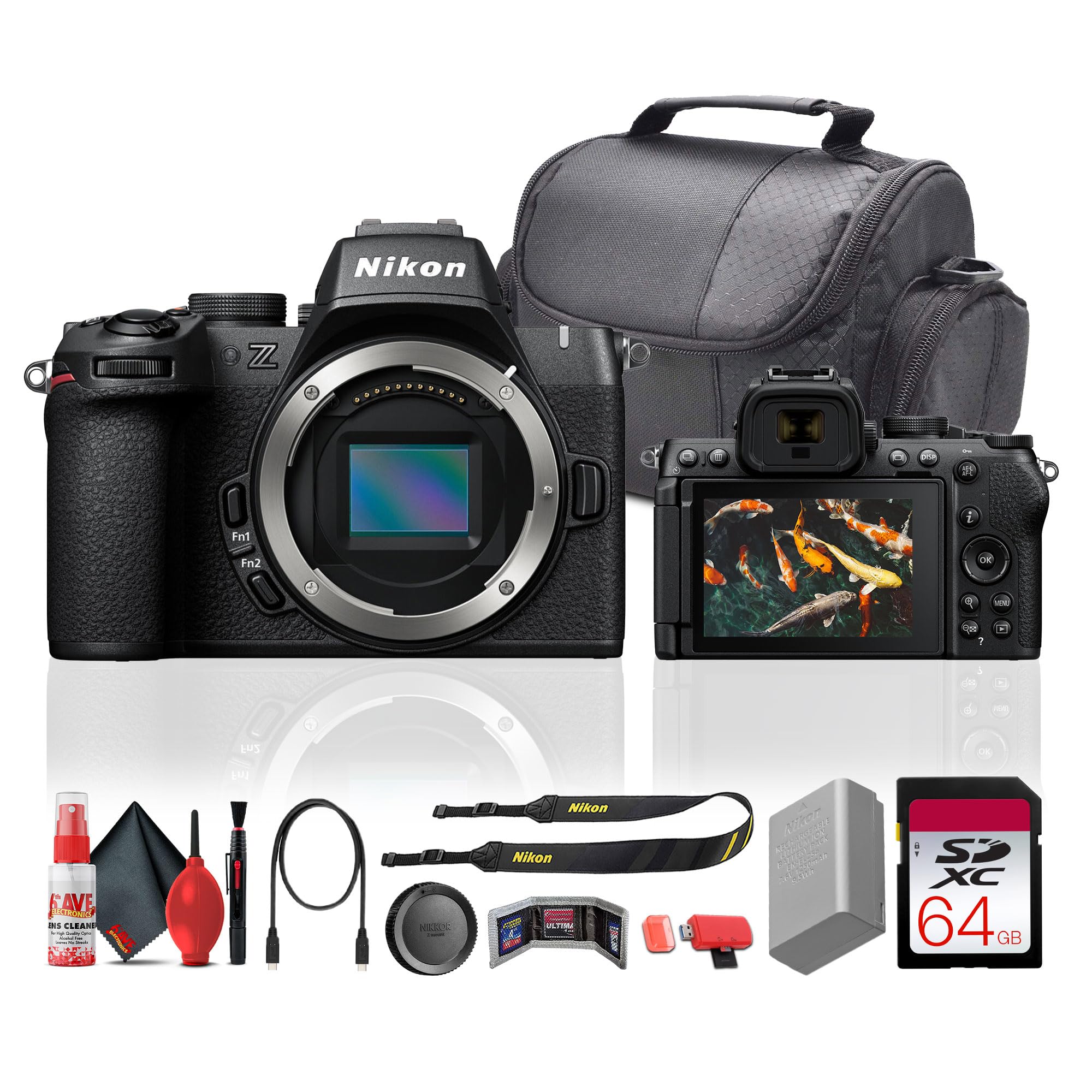 Amazon.com : Nikon Z50II Mirrorless Camera Body Bundle with 64GB