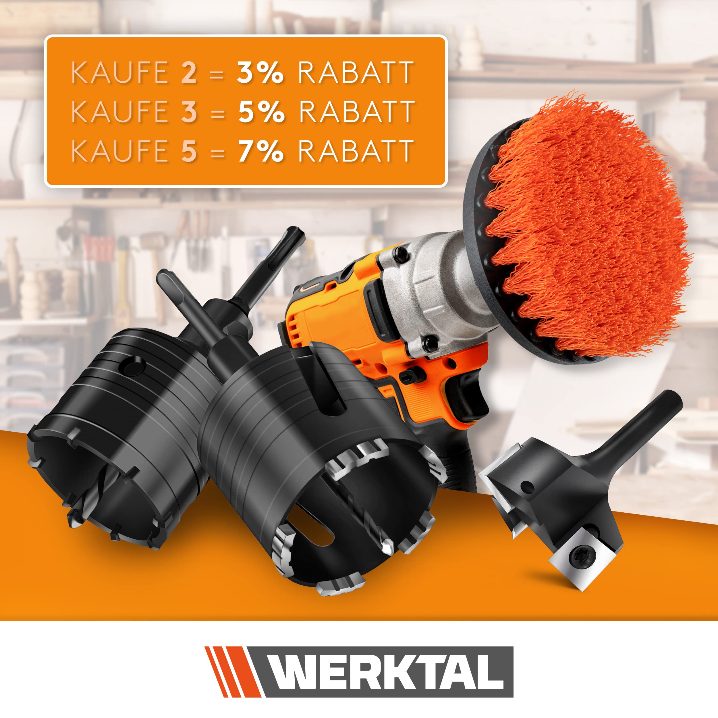 WERKTAL - Planfräser 8mm Schaft [39mm Durchmesser] - Präziser Hobelfräser mit 10 extra Wendeschneidplatten - Professioneller Planfräser für Oberfräse 8mm & CNC Fräse - Schaftfräser & Abrichtfräser