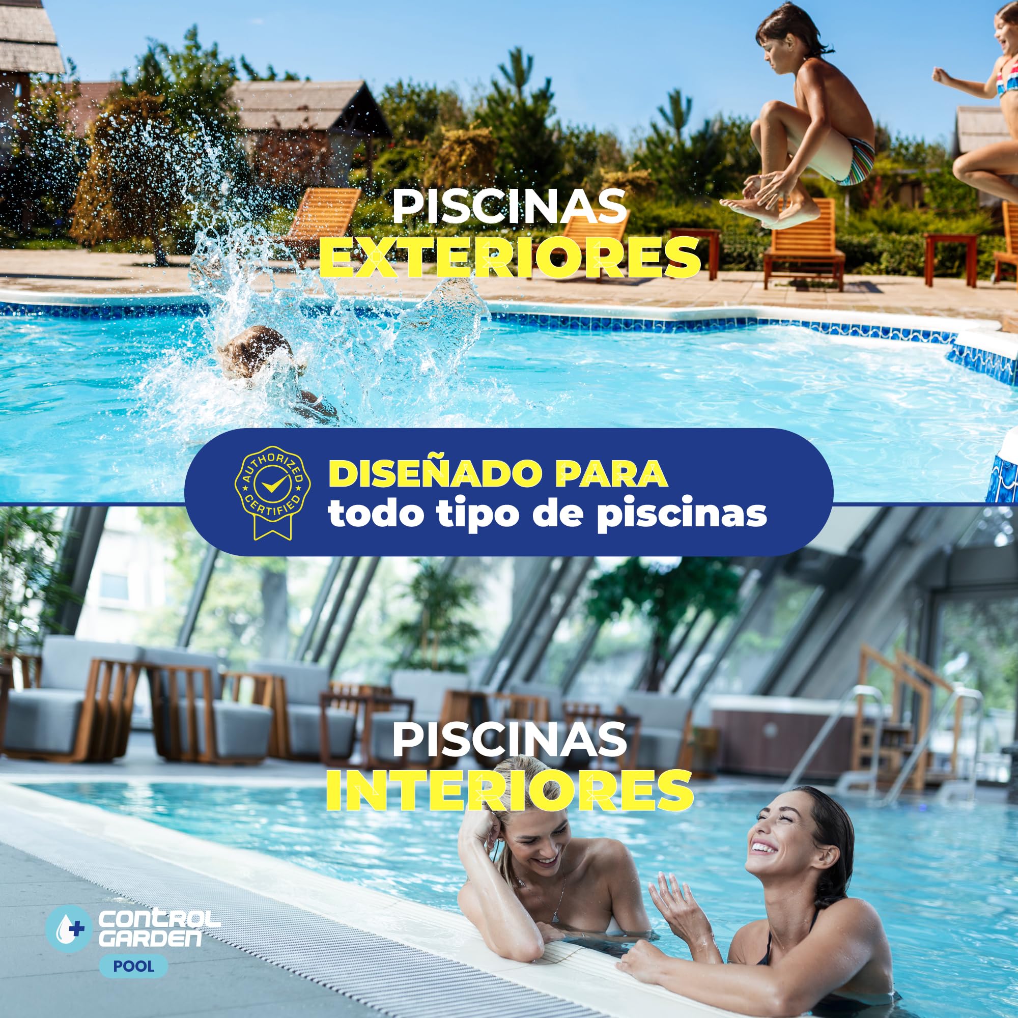 CONTROL GARDEN Bajador PH Piscinas 20 L | Reductor pH- Piscina Interior y Exterior | Minorador Líquido - Súper Concentrado | Pool Regulador de Poliester, Liner y Electrólisis Salina (20 L)