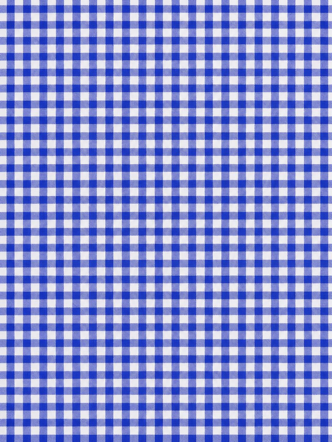 Hasija Cotton Poplin Yarn Dyed Blue White Gingham Check Fabric, 1.00 Meter | 150cm Wide, Dress Material, Shirt Fabric, Yarn Dyed, Cotton Poplin-image-14