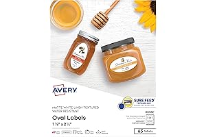 Easily Customizable Oval Labels - The Perfect Solution for Rapid Labeling Needs