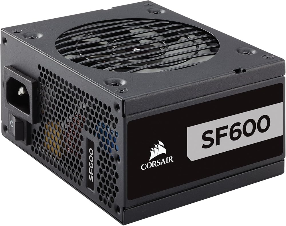 Corsair SF600 Series, 80+ Platinum Certified 600W Fully Modular SFX Power Supply thumbnail 2