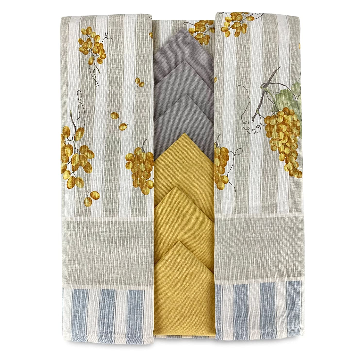 Vingi tableware set 6 seats tablecloth + napkins Fruit print UVA 4431