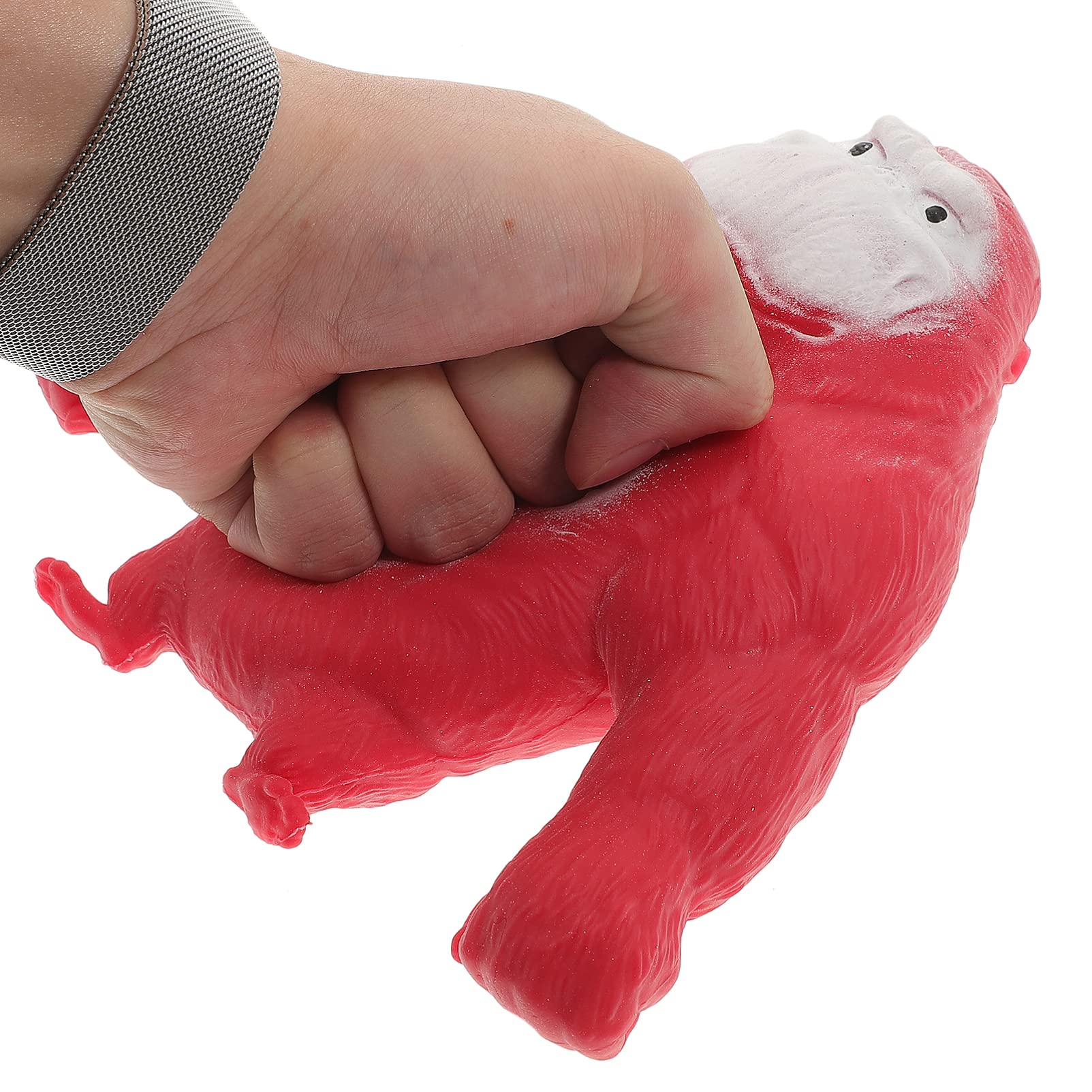 Alipis Stretch Monkey Toy, Funny Gorilla Animal Toy Squeeze Monkey Figure Decompress Sensory Toys Party Favors Gifts for Birthday, , Fools Day (Red), 15x12cm, Red (425PMA23ZFV27G171N9K)