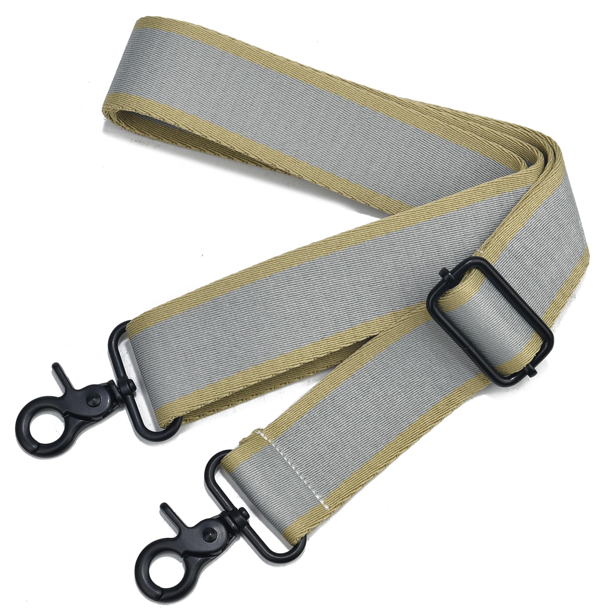 Wide Purse Strap Adjustable Replacement Crossbody Bag Strap Silver Hardware Shoulder Straps