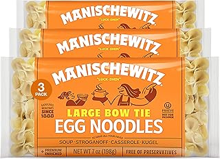 30+ Bow Tie Pasta Soup Recipes Everyone Will Love 136 Manischewitz Farfalle Pasta | Large Bow Tie Egg Noodles 7oz (3 Pack) | H...