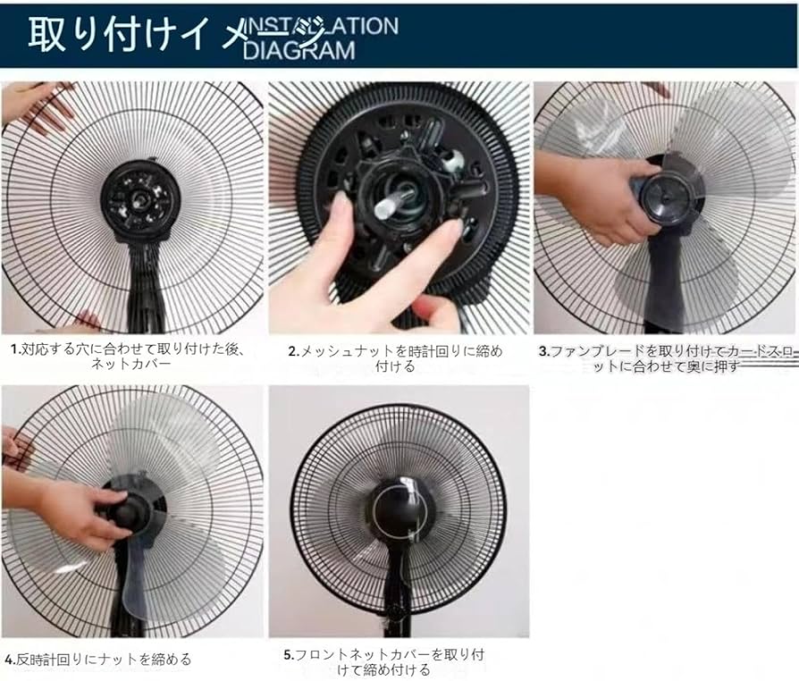 Amazon.co.jp : 家庭用交換用扇風機羽根 12/14/16/18/インチ