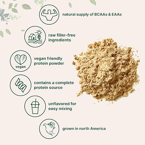 Miniatura 4 de Micro Ingredients Polvo de proteína de guisante cultivada en América del Norte, 5 libras, a base de plantas, sin sabor, fuente completa de proteína