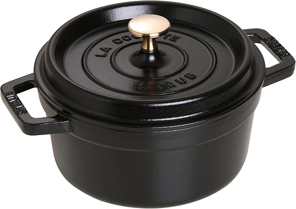 STAUB Cacerola/Cocotte de Hierro Fundido, 20 cm de Diámetro, 2,24 L, Negro - 1