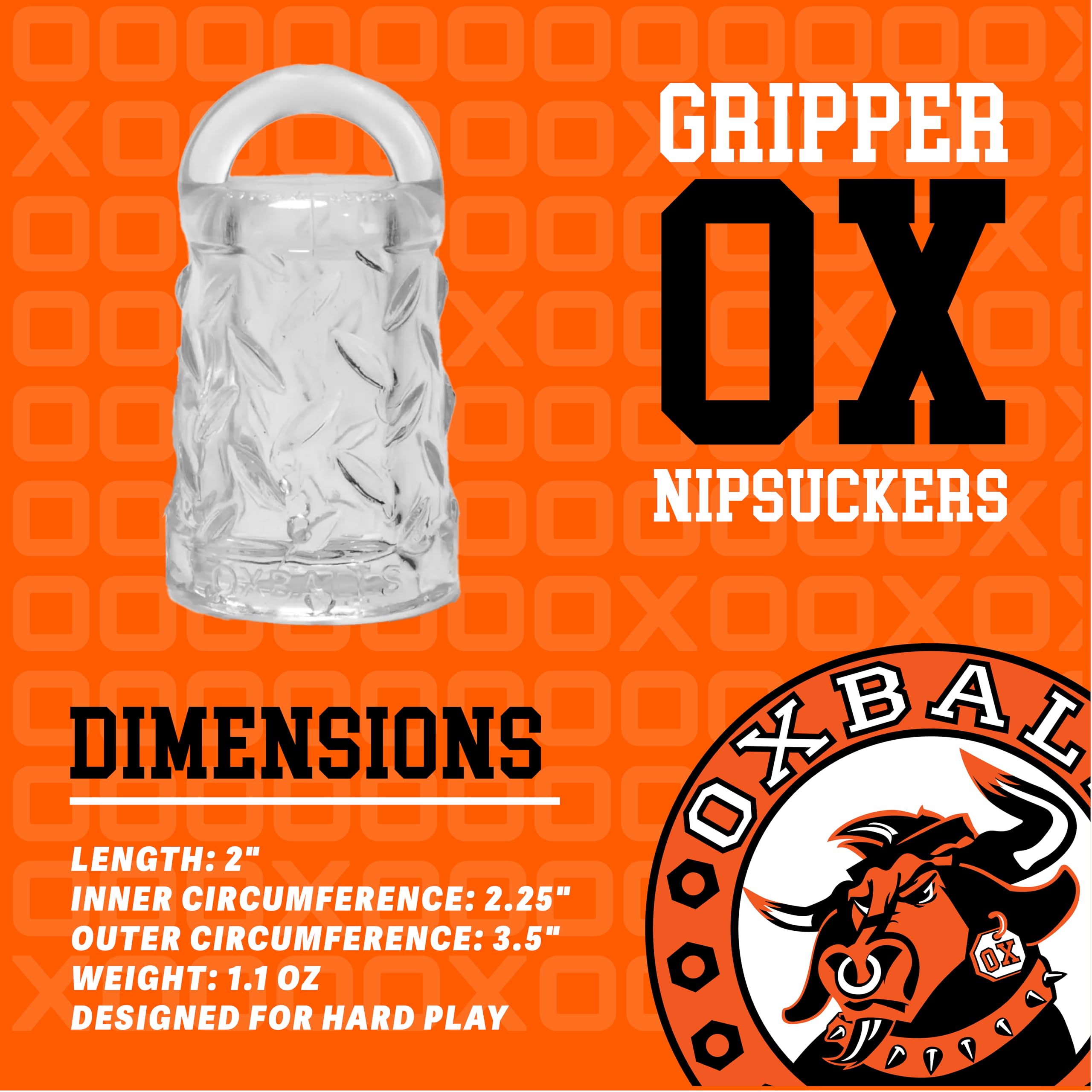 Oxballs Gripper - Suceur de Tétons, Transparent