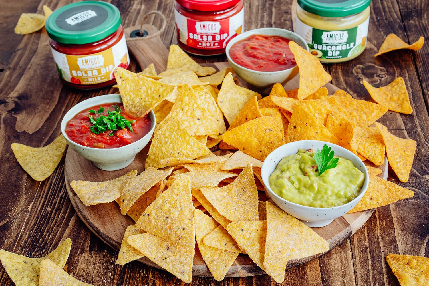 Amigos Sauce Salsa Dip Mild 300 g Net - Lot de 4