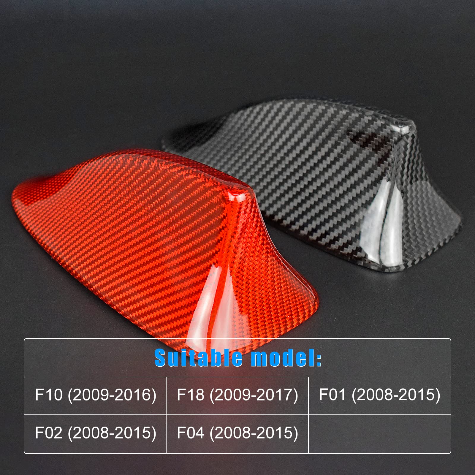 Antena de Coche Cubierta de Aleta de tiburón Recorte de Radio FM Am Cubierta de Aleta de tiburón aérea para BMW 5 7 Series F10 F18 520d 528i 535i F01 F20 F04 Accesorios