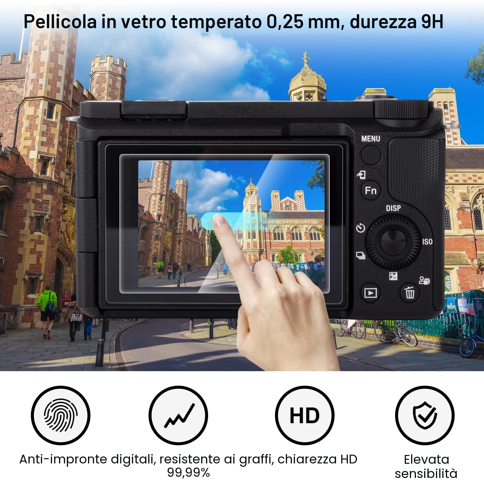 Rieibi Custodia in silicone per Canon Powershot G7X Mark III, accessori per Canon G7X Mark III Custodia Protettiva con 2 protezioni schermo, copertura obiettivo rimovibile per Canon G7X Mark 3