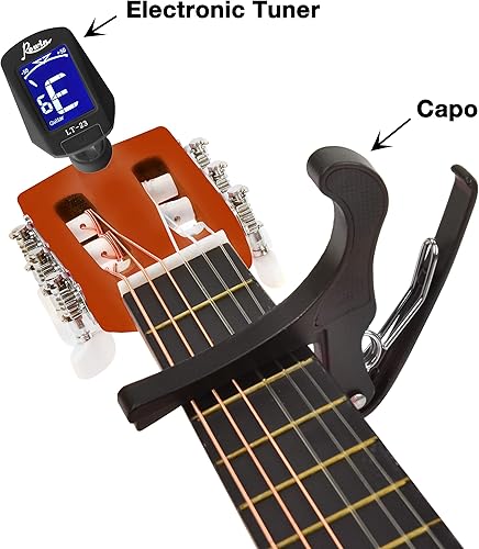 Miniatura 3 de Guitarra de madera de 30 pulgadas con funda y accesorios para niños, niñas y principiantes - Caoba