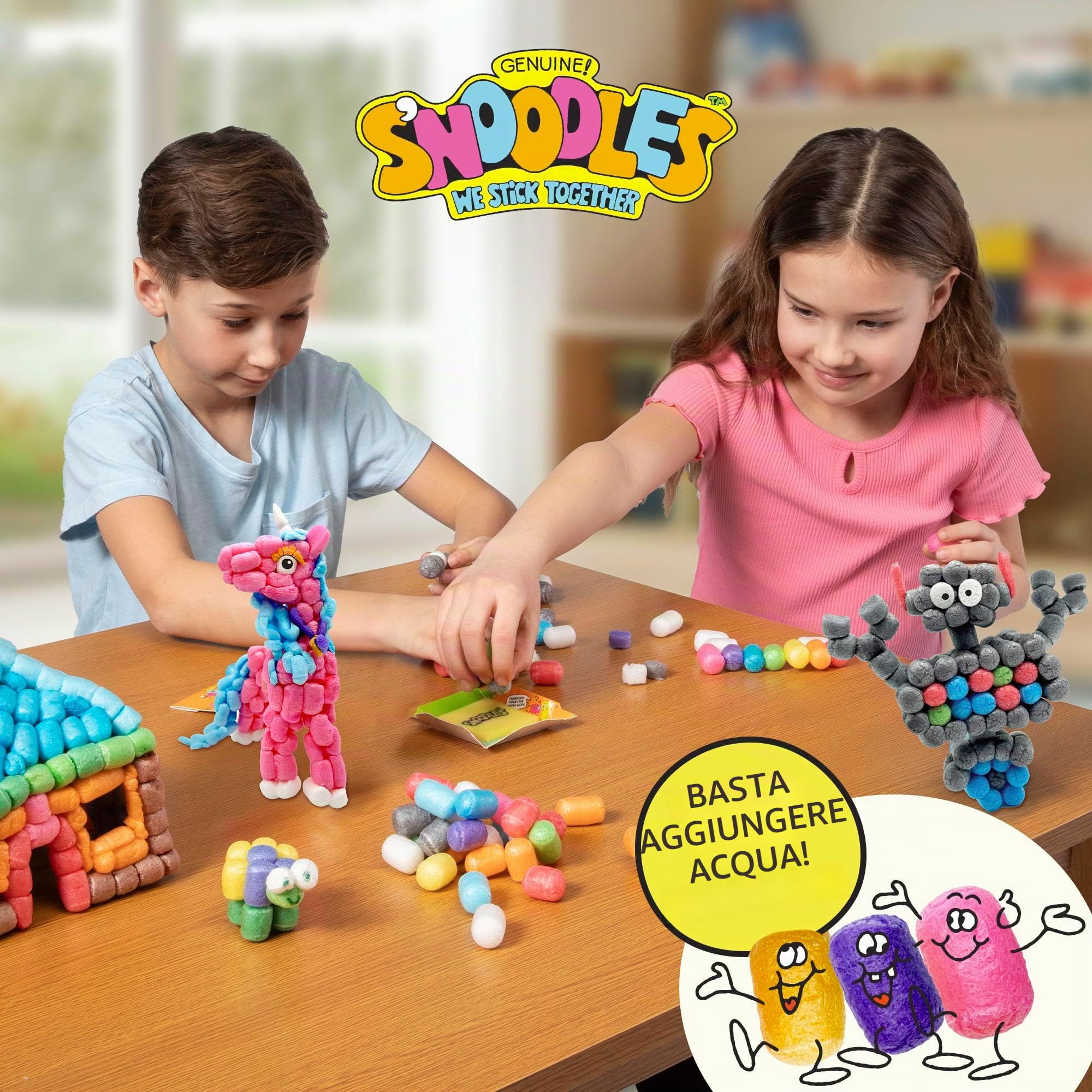 Schylling S'Noodles - Kit creativo per lavori di costruzione, basta aggiungere acqua, dai 4 anni in su, un kit