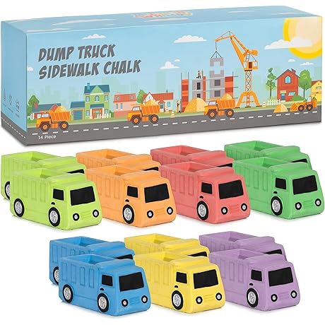 14 Dump Truck Sidewalk Chalk
