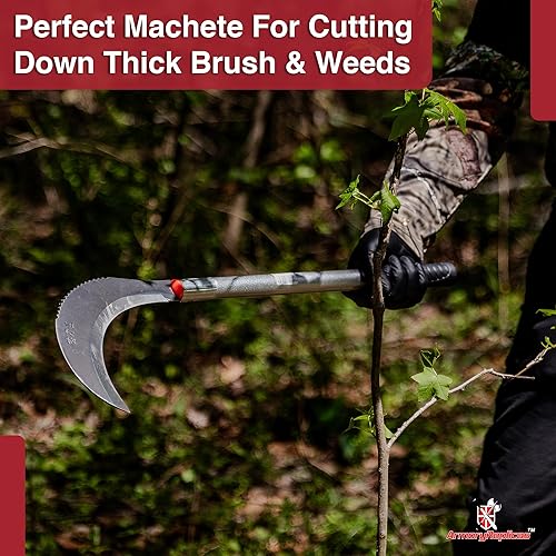 Miniatura 6 de Armory Replicas - Swift Means - Hoz de limpieza de cepillos para exteriores - Herramienta de mantenimiento para mejorar el césped del patio en casa